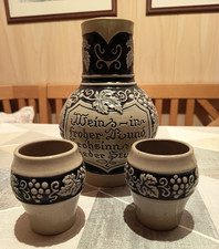 vintage Krug mit 2 Becher