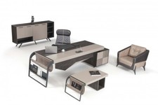 Büromöbel-Set, Büro komplett Set,Bürotisch,Seitentisch,Büroschrank,Beistelltisch