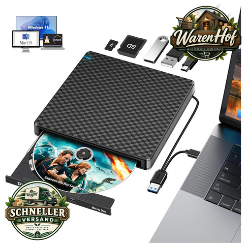 Externes blu ray laufwerk slim - externes,