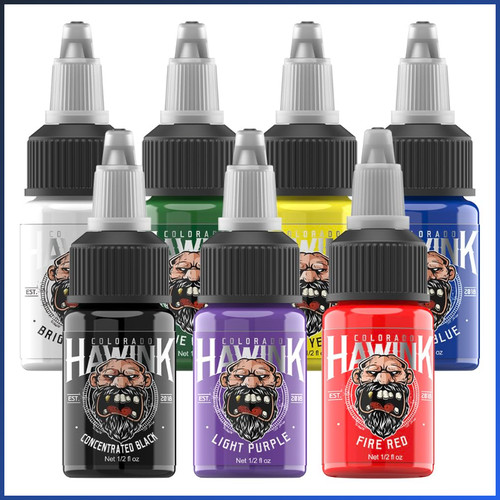Tattoo farbe set 7x15ml tinte - tattoo,