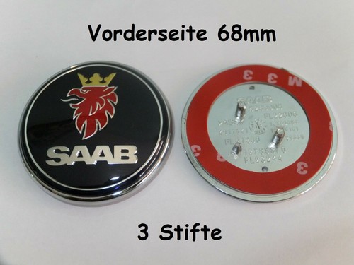 68mm schwarz saab - 2x,
