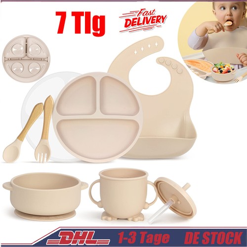 Silikon baby geschirrset - 7x,