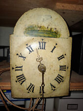 Antike Schilderuhr - Pendeluhr - Holzgehäuse / Steingewichte - Sammlerstück