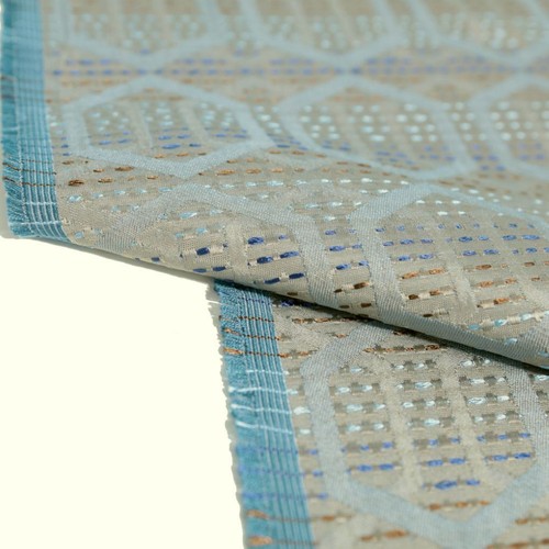 Beige blau möbelstoff - 4m,