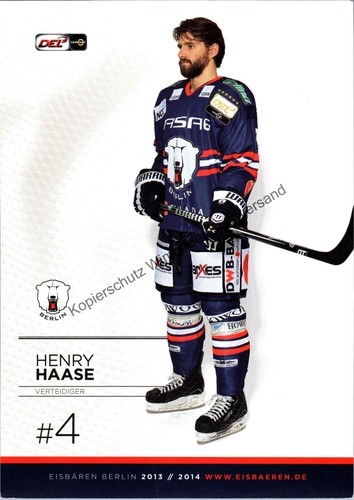 Autogrammkarte henry haase - autogrammkarte,