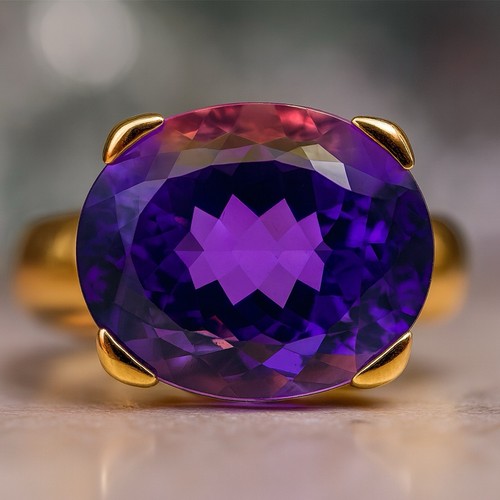 Massiver gelbgold ring - massiver, |