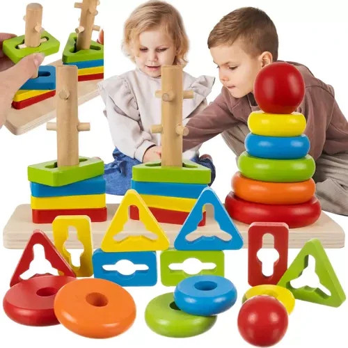 Holzpuzzle steckspiel - steckspiel, –