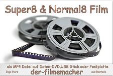 10 x 15m Super 8 Film Abtastung als mp4 Datei, Super8, Schmalfilm, Filmtransfer