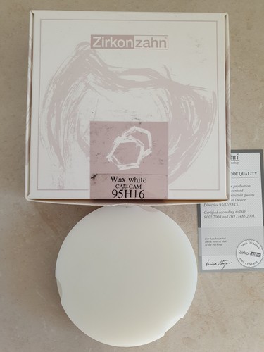 Zirkonzahn wax white 95h16 - zirkonzahn,