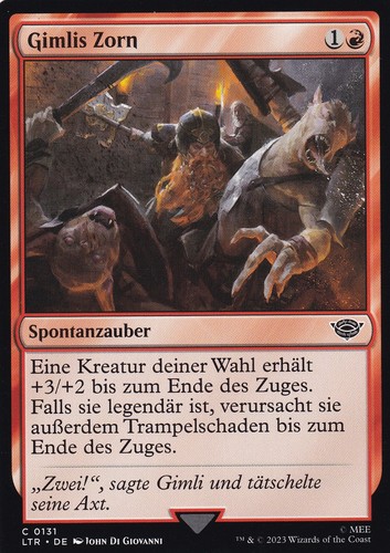 Mtg gimlis zorn ltr - mtg, 131