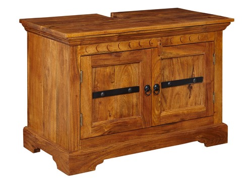 Waschbeckenunterschrank akazie - waschbeckenunterschrank,