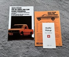 Isuzu Pickup Prospekt Katalog Broschüre + Preise & Ausstattungen | 1985