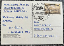Karte,  75 Jahre Postbus, ORF Radio 4/4 Niederösterreich, SSt. Ypsertal 1982