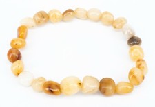 Gelbes Achat Nuggetarmband –