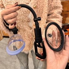 Pussy Pump Sucker Manual Frauen Brustmassage Vakuumpumpe vergrößern 2 Saugtasche