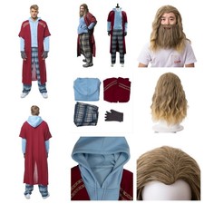The Avengers 4 Endgame Final Assembly Fat Thor Odinson Cosplay Costume+Wig