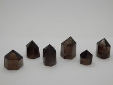 Lot Rauchquarz Spitzen aus Madagaskar, ca 2,6-4,3 cm 6 Stück, AB-Qual. !!!