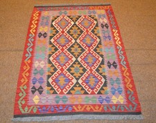 Handgewebter Orient Kelim Afghan Nr.79875 - 143x104cm aus 100% Wolle
