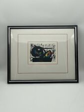 JOAN MIRO Farblithographie von 1972 Homenatge A Joan Prats Gerahmt 40/50