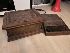 Symphonium Polyphon 1880- 1900 mit 15 Lochplatten, Box, F. Kaufmann Dresden