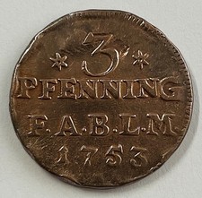 Münze Anhalt-Bernburg - 18. Jahrhundert