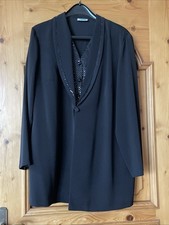 Eleganter Ulla Poppken Abend- Jacket/Blazer  2-in-1  Schwarz Gr.52