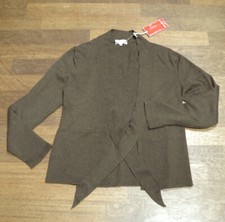 NEU m. ETIKETT! Wunderschöne Strickjacke JACKPOT, braun,  reine weiche BW Gr. XL