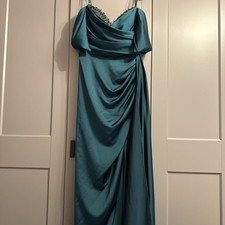 Damen Kleid Elegante Brautjungfernkleider Abschlussball Hochzeitskleid Rosa XL