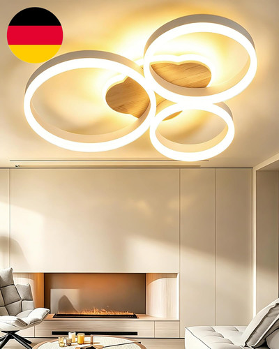 Led deckenleuchte dimmbar holz - led,