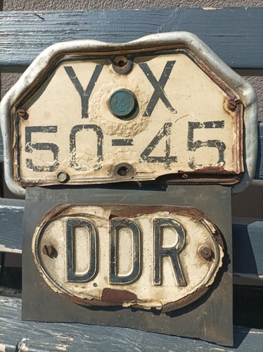 Ddr kennzeichen nummernschild - kennzeichen,