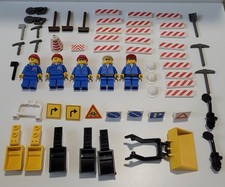 Lego System City Baustelle Bauarbeiter Zubehör Konvolut Mix Sammlung Schilder