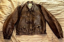 WK2 Fliegerjacke Hartmann Lederjacke 1941 Luftwaffe Grösse M Eclair WW2 WWII TOP