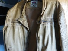 Herrenlederjacke hellbraun