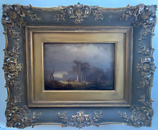 Ölgemälde ERFT Landschaft Düsseldorfer Malerschule Max Clarenbach Wittlaer ~1890