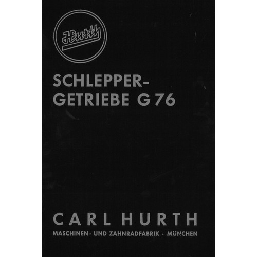 Hurth schleppergetriebe g76 - schleppergetriebe,