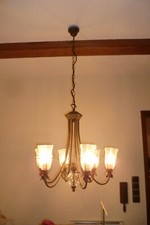 Honsel Kronleuchte,r 6-armig, rostbraun antik, Esszimmer