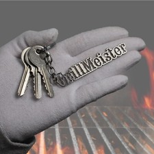 GrillMeister BBQ Schlüsselanhänger | Robustes Grill Geschenk | Ideal für Väter