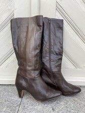 Lady Gabor Leder Stiefel Braun 38 Weitschaft 80er True Vintage 80s Boots