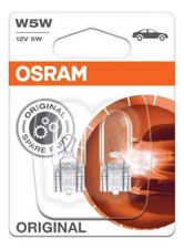 Original OSRAM Standlicht T10 12V W5W Glassockellampe Original 2er Set 2825-02B