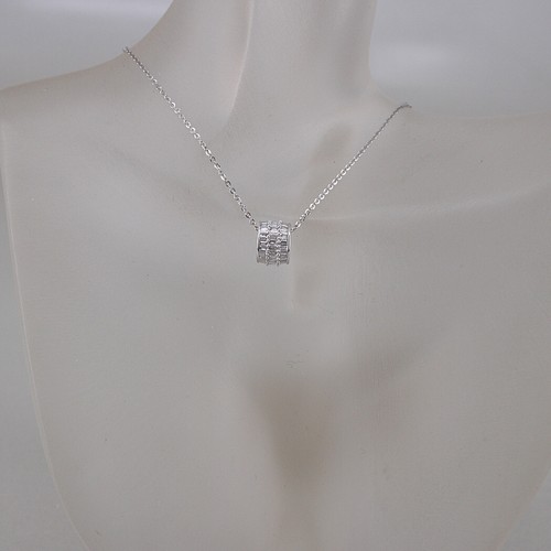 Collier 750 18k weissgold - collier,