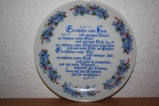Spruch Wandteller Porzellan "Ein bißchen mehr Frieden und weniger Streit"