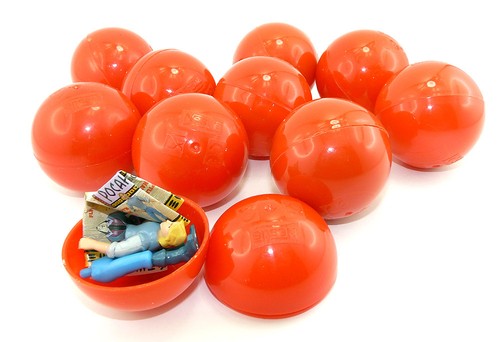 Runde rote nestle kapseln - runde,