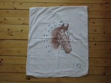 Bettwäsche Biberbettwäsche Pferdemotiv (Hufeisen + Pferd) 2-teilig, #12