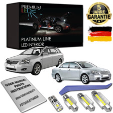Toyota Avensis T25 Premium LED Innenraumbeleuchtung 12 SMD Set Canbus weiß
