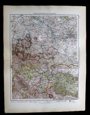 ANDREES HAND ATLAS MAP PLATE