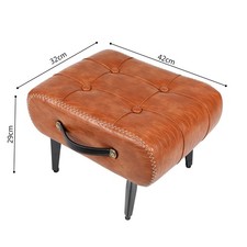 Fußhocker aus PU Leder