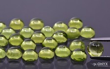 Peridot-Cabochon rund 2 mm