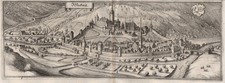 Möckmühl Jagst Baden Württemberg Ansicht Kupferstich engraving Merian 1650