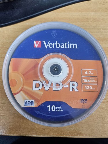 Verbatim 16x dvd 7gb 10 - 16x, 4,7gb