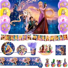 Rapunzel Kinder Deko Mädchen Disney Geburtstagsdeko Geschirr Ballons Teller